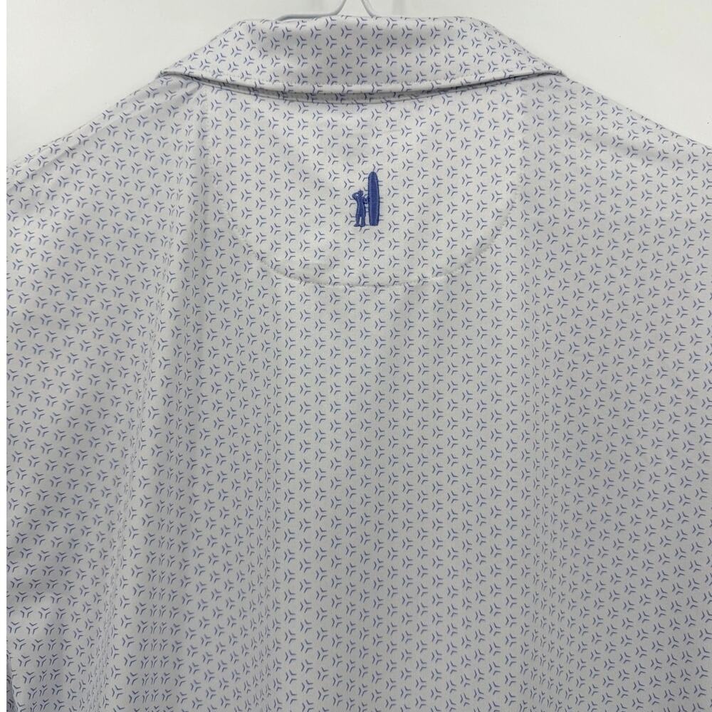 johnnie-O Performance Mesh Golf Polo Blue Print Medium - Picture 6 of 11
